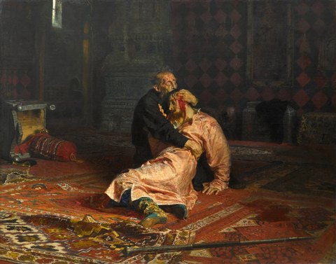 Ivan the Terrible and His Son Ivan — Ilya Repin