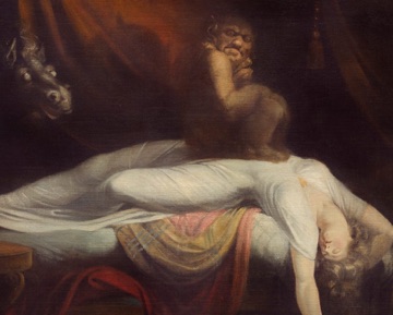 Fuseli gives the weight of a nightmare a body of its own.